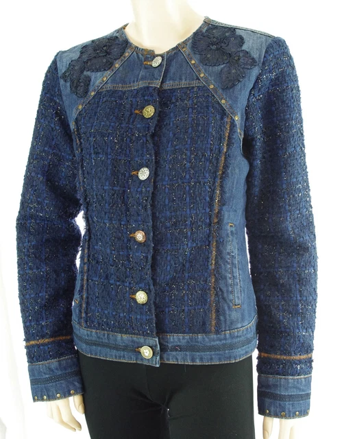 Veste Desigual Austin Femme XL - Style Moto Multicolore, Doublure Polyester, Neuve Avec étiquette