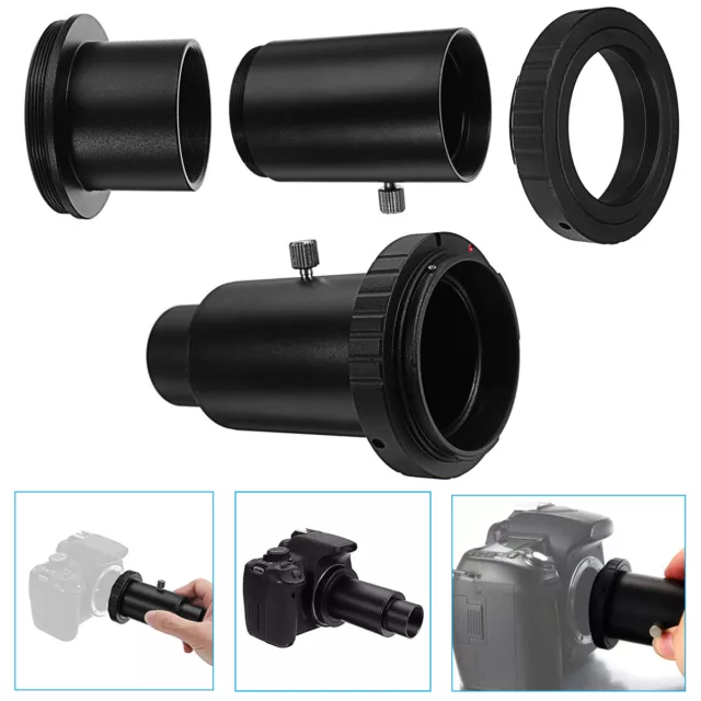 1.25inch Extension Tube and Telescope Mount Camera Adapter T-Ring For Canon EOS