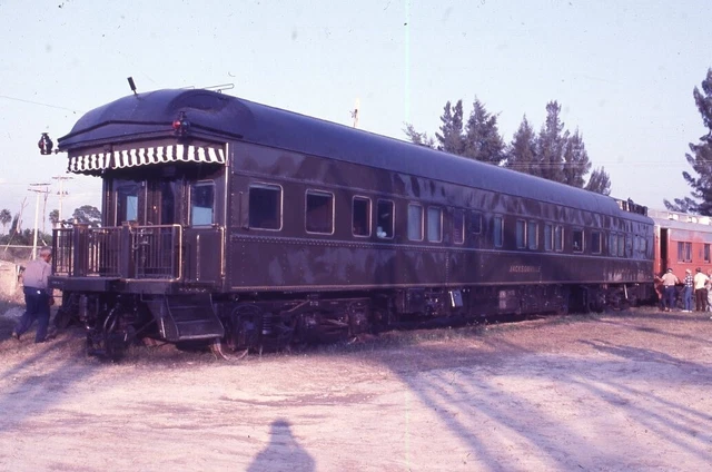 Ex-SCL SEABOARD COAST LINE Railroad Train Coach TAMPA FL 1977 Photo Slide
