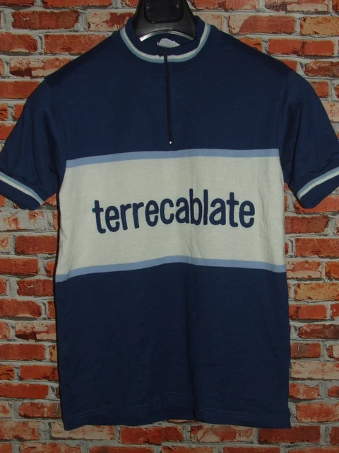 Maillot Cyclisme Vintage Eroica Colnago - Années 70 - 50% Laine - Taille S