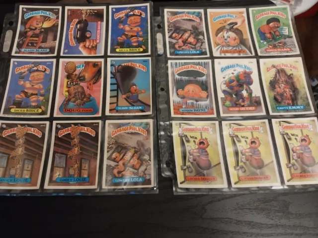 Garbage Pail Kids "Lot of 18 Cards ! 1987 Sticker series 9" See pictures