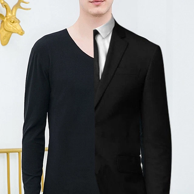 Panciotto Uomo Gilet Interni Velluto Caldo Tinta Unita Forti Senza