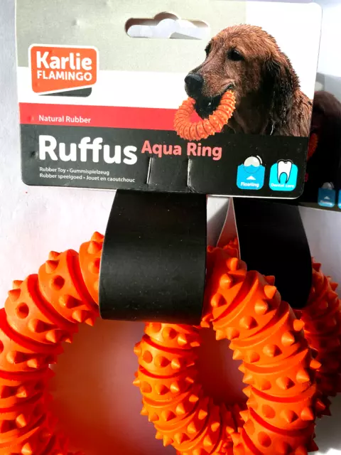 Boomer Aqua Ring Ruffus Karlie Flamingo Wasserspielzeug Hunde robust Gr. 15cm