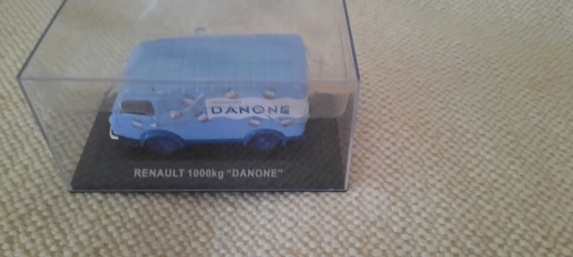Miniature Renault 1000KG Danone 1/43 - Occasion, Métal, Couleur Bleue, Modèle Collection