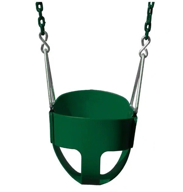 Gorilla 04-0008-G/G Playsets Full-Bucket Swing with Chain in Green