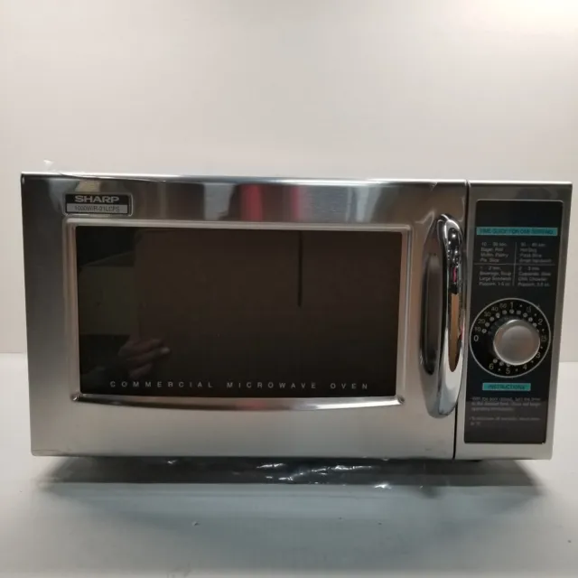 Sharp R-21LCFS 1000W Commercial Microwave Oven - Stainless Steel