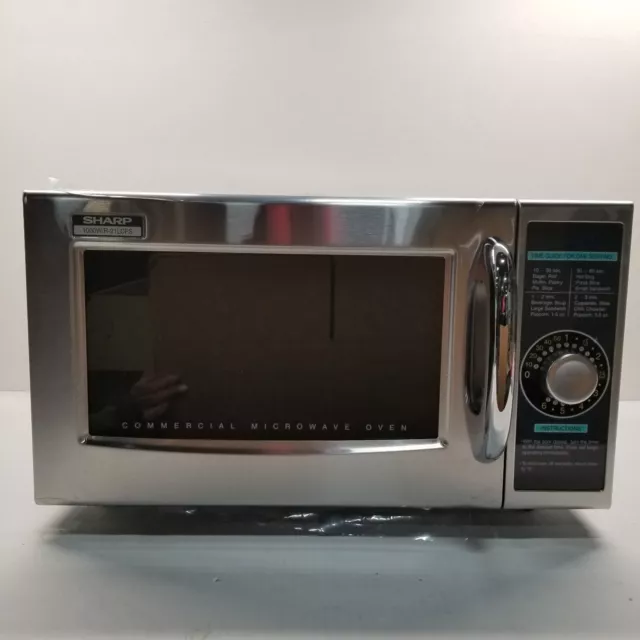 Sharp R-21LCFS 1000W Commercial Microwave Oven - Stainless Steel