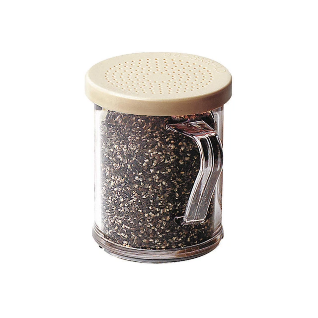 CAMBRO CA96SKRD135 Shaker,Salt/Peppr,Clear w/Beige Lid,PK12