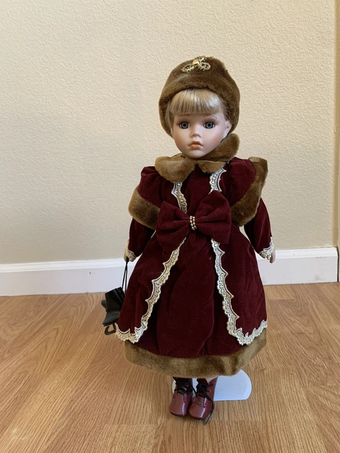 heritage signature collection porcelain doll “Ice Skating Doll-Leah”