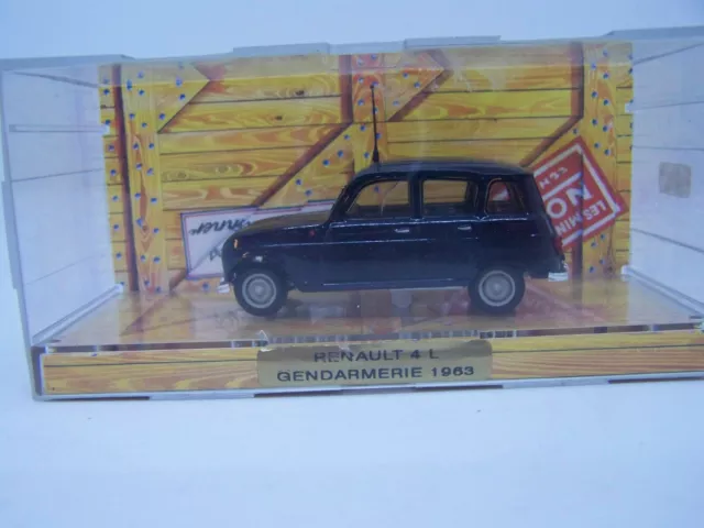 miniature NOREV 1/43 RENAULT 4L Gendarmerie 1963 noire