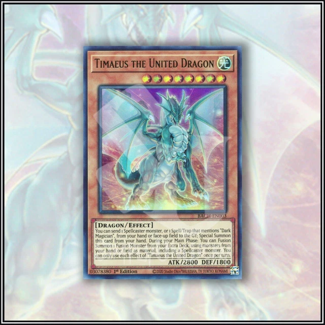 YuGiOh TIMAEUS THE UNITED DRAGON | YUGI'S DECK ▪️ ULTRA RARE ▪️ 1ST EDITION 💎