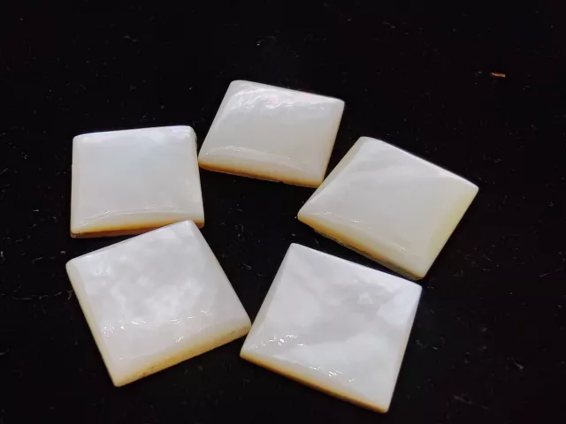 Natural Mother Of Pearl (MOP) 6x6mm To 20x20mm Square Cabochon Loose Gemstone