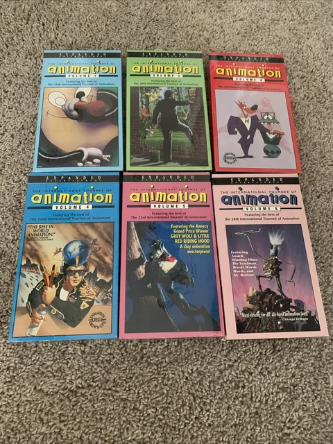 INTERNATIONAL TOURNEE OF Animation Vol 1-6 VHS Rare All But One Are ...