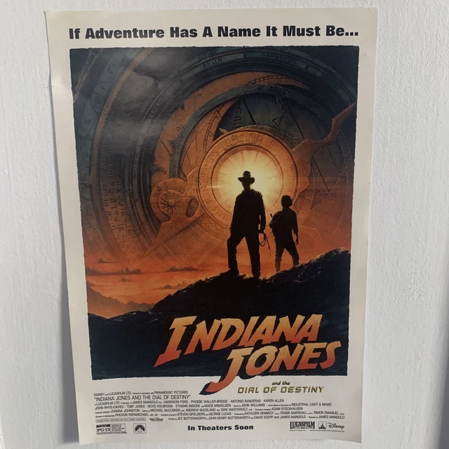INDIANA JONES AND THE DIAL OF DESTINY (2023) movie poster £13.07 — free download