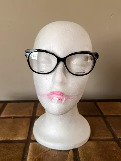 New Bobbi Brown The Daisy Eyewear Cat Eye 807 53-14-140 Plastic Black Full-Rim