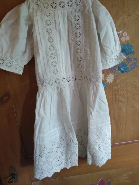 Belle robe ancienne poupée grande ancienne Jumeau Steiner Bru...