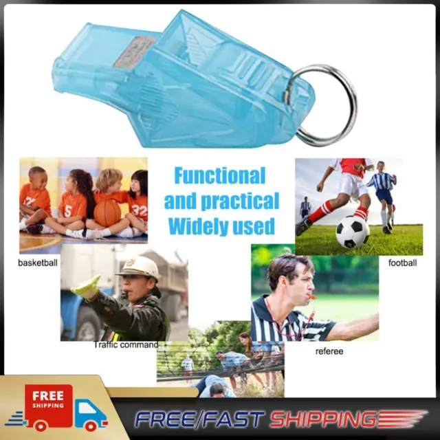 Referee Whistles Plastic Whistle for Referee Competition Training (Light Blue)
