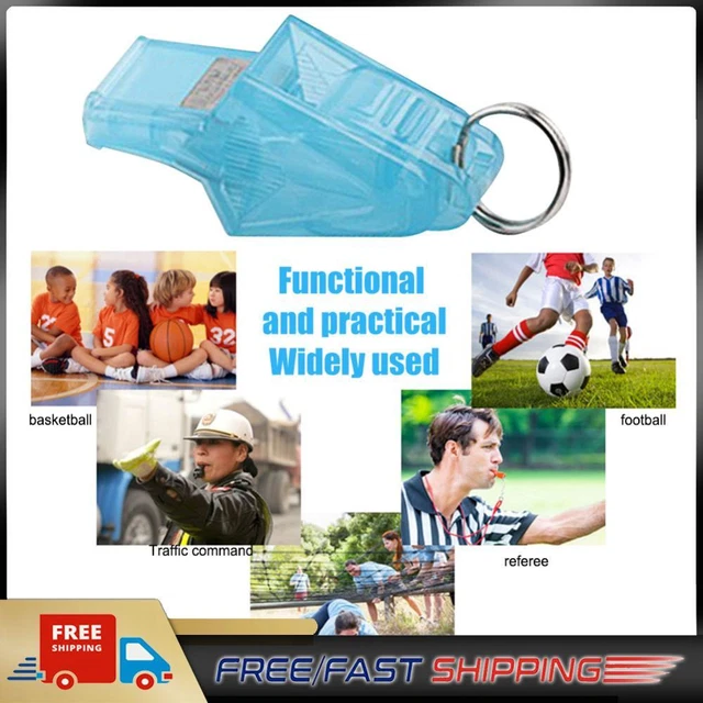 Referee Whistles Plastic Whistle for Referee Competition Training (Light Blue)