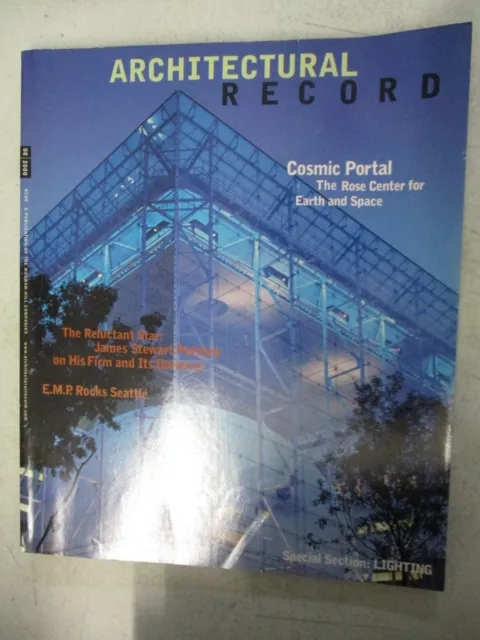 Architectural Record Magazine Aug 2000 Rose Center New York City James Polshek