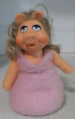 Vintage 1979 Muppets Miss Piggy 6" Beanbag Plush Doll Fisher Price #867 w/ Tag