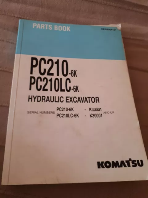 Ersatzteilkatalog Komatsu PC210-6K PC210LC-6K Parts book 1995