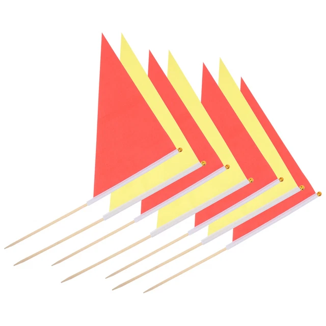 10 Pcs Drapeaux De Pieu Guirlande Triangulaire Trucs De Plein Air Vélo