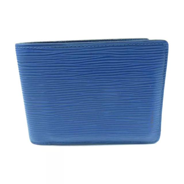 *10%OFF* Louis Vuitton LV Multiple Card Case M63315 Epi Leather Blue