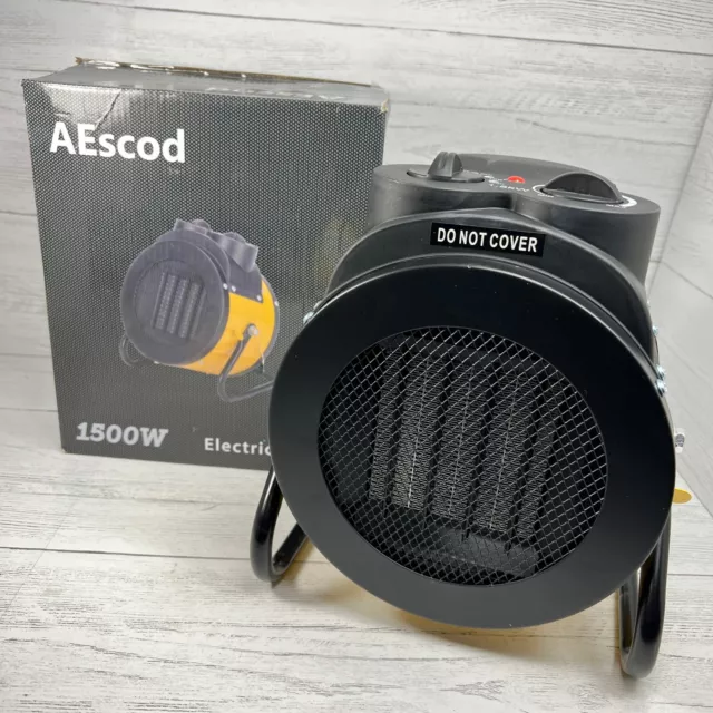 AEscod Space Heater Upgrade 1500W Portable Electric Heater 3 Modes Overheat