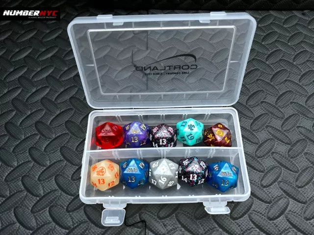 10x MTG Magic the Gathering Oversized Spindown D20 Various Dice Sets with Case