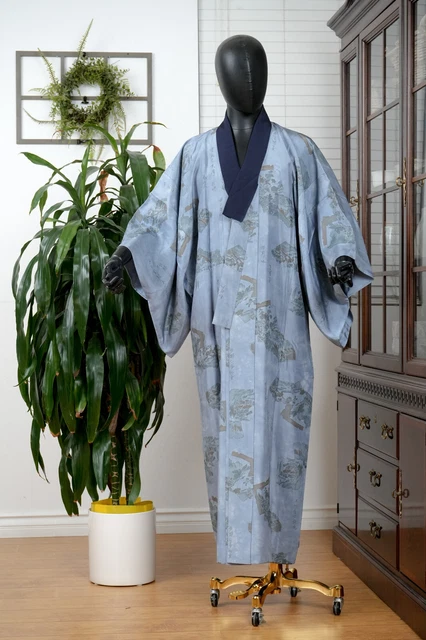 Dear Vanilla Japanese Juban Undergown Men's Kimono Authentic Vintage Japan Mint