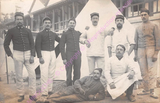 RPPC MILITARY PHOTO CARD A Group of Soldiers
