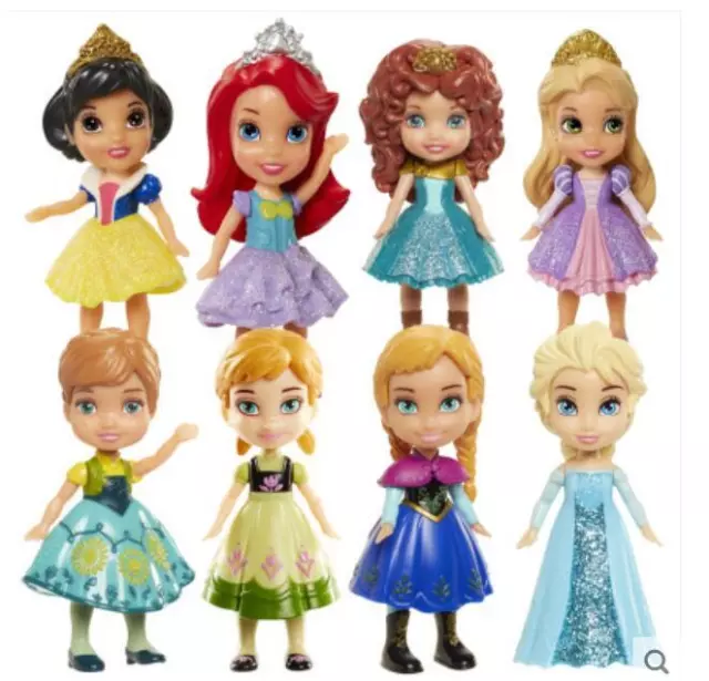 JAKKS Pacific Disney Pixar Princess Anna Elsa Rapunzel Merida Belle Cinderella