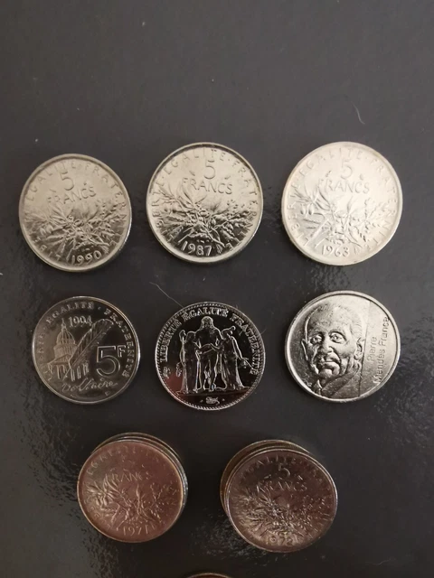 Lot 13 x 5 Francs Type Semeuse