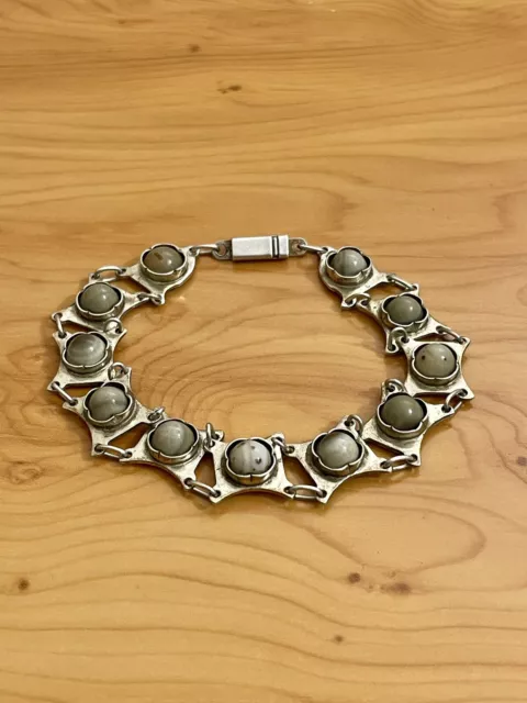 Ancien Bracelet en Argent Massif Vintage