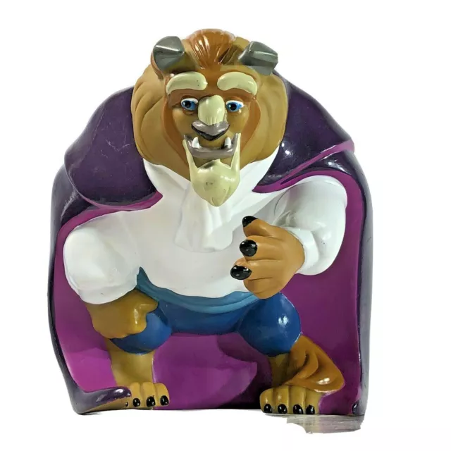 Disney BEAST Piggy bank Vinyl Coin Bank Beauty and the Beast Collectible item 7"