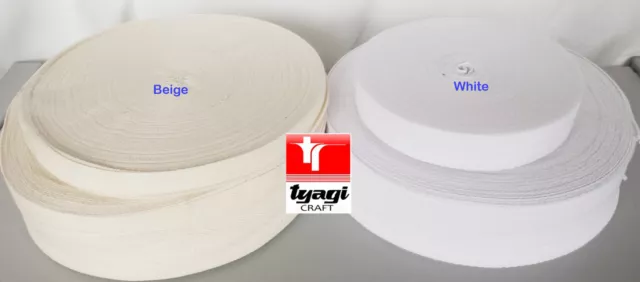Delantal 100 % algodón natural para tejer espiga cinta de recorte correa de coser