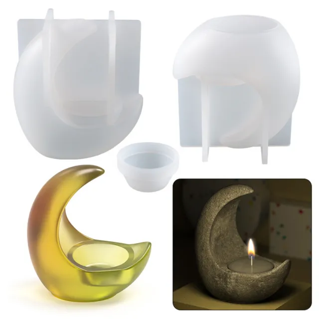 DIY Epoxy Mond Kerzenständer Kerzenhalter Silikon Form Herstellung Harz Handwerk