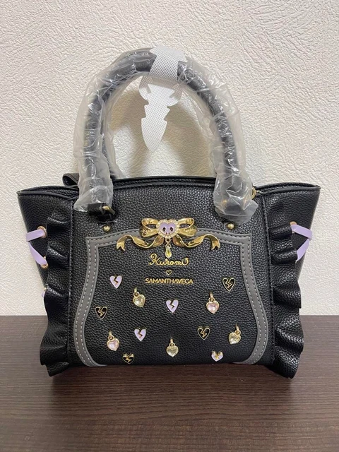 Samantha Vega x Sanrio Kuromi Women's Mini Handbag Shoulder Bag Black New