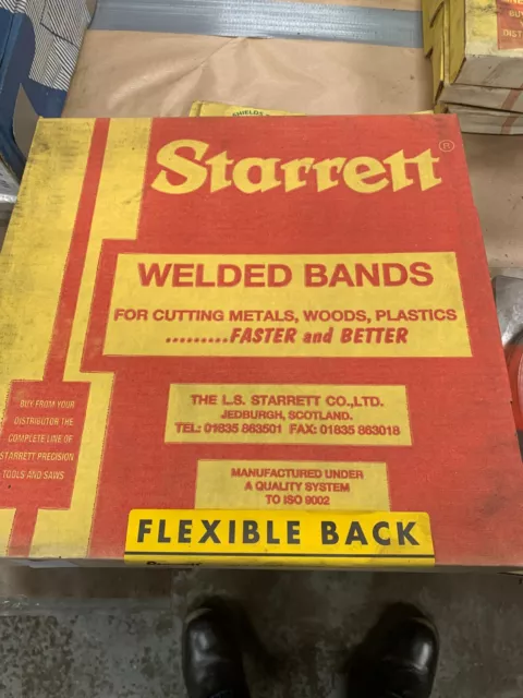 3007/ Starrett Flexible Back Bandsaw Blade 6’4 ½” x ½” x 10 Raker, Unused,