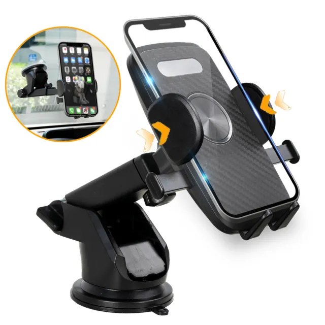 360 In Car Mobile Phone Holder Dashboard Windscreen Suction Universal Mount UK