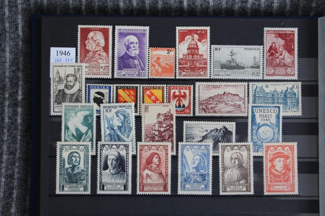 FRANCE / Lot - Année  complète 1946 / Neuf **