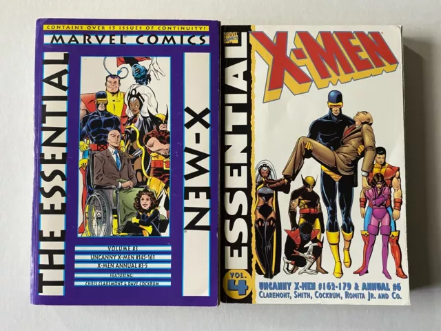 Marvel Essential X-Men Vol 3+4 TPB/Graphic Novel Lot
