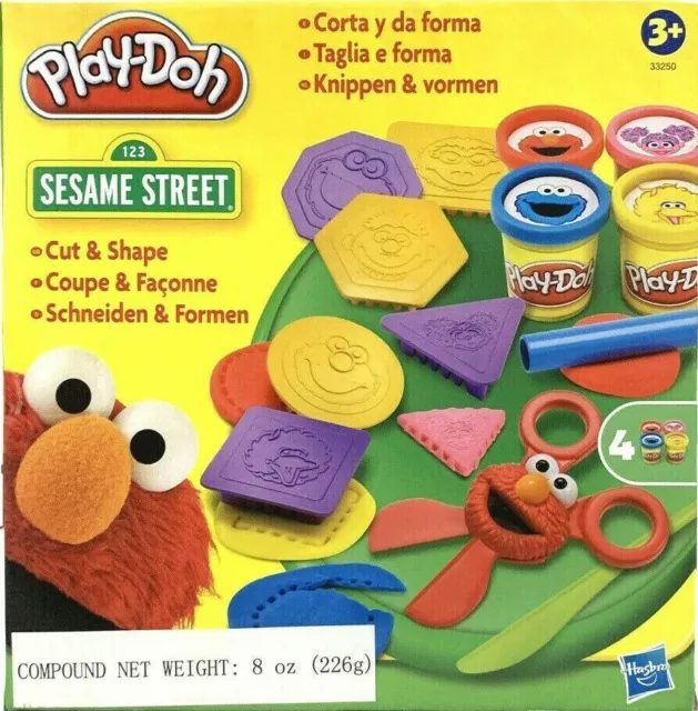 Band NEW Sealed Sesame Street Play-Doh Cut and Make Shapes Elmo Shapes Hasbro