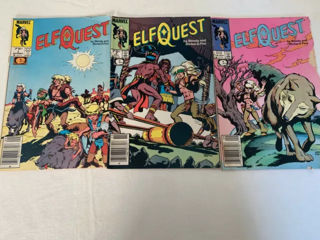 ELF QUEST Marvel Comics (lot of 3)