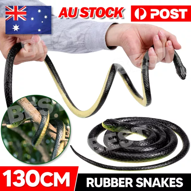 Garden Rubber Snakes Realistic Trick Toy Simulation Snake Whimsy Joke Scary Gift