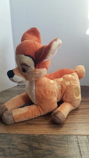 Disney Store Bambi Deer Plush Large Stuffed Animal 14” Authentic Stamp
