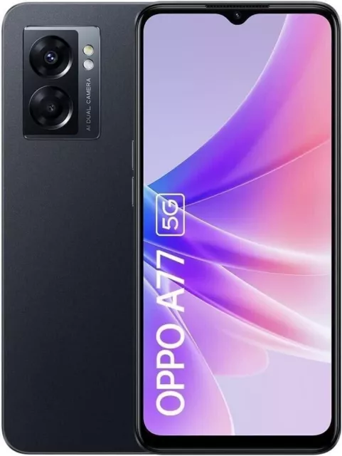 Oppo A77 5G CPH2339 64GB 4GB Ram Midnight Black 6.56" Dual Sim Unlocked New