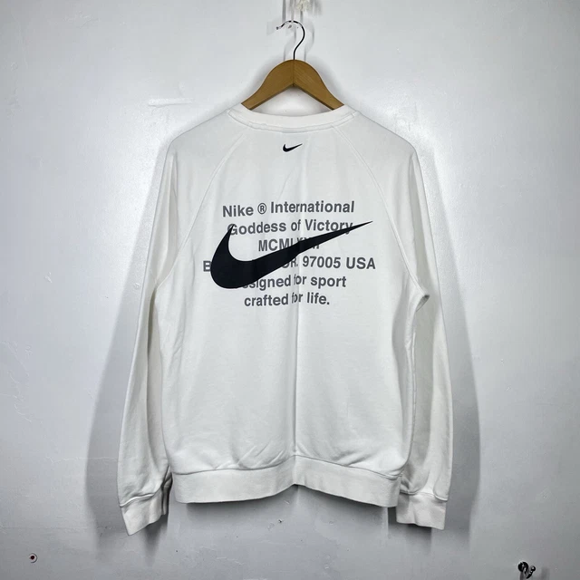 FELPA NIKE DOUBLE Swoosh Crew con cappuccio ragazzo ragazza Teal Medium CT8990 499 EUR 24 11 PicClick IT