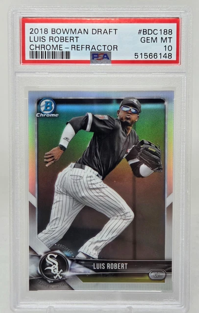 2018 BOWMAN CHROME Refractor LUIS ROBERT RC CARD PSA 10 GEM MINT