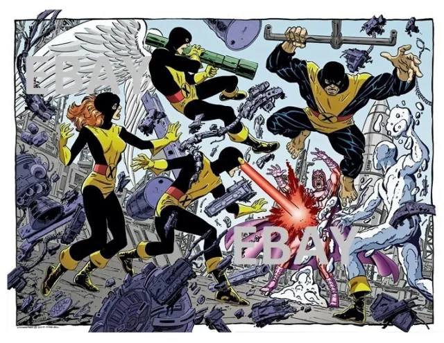 UNCANNY X-MEN vs MAGNETO Pin Up PRINT Marvel